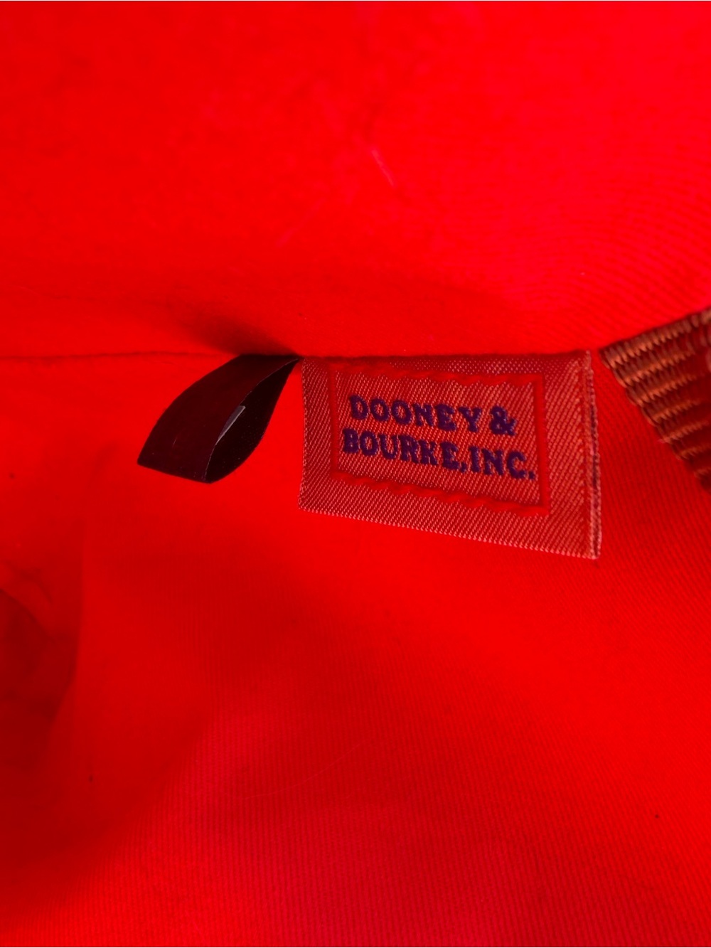 Dooney & Bourke Large Pebble Grain Tote Fuchsia Pink Brown Leather Shoulder Bag - Picture 3 of 10